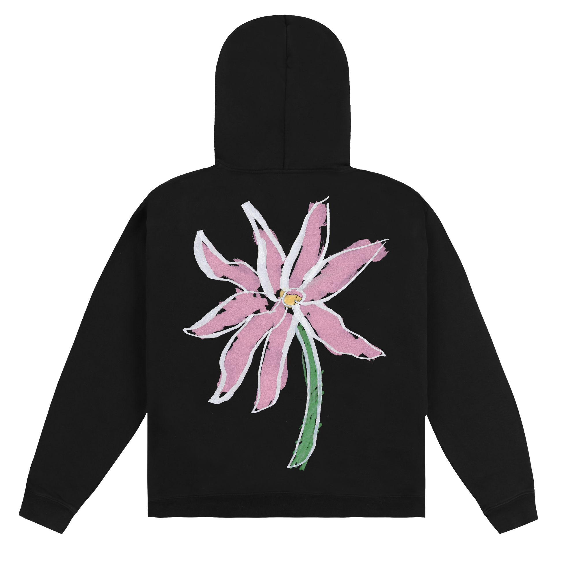Pink flower hoodie hotsell